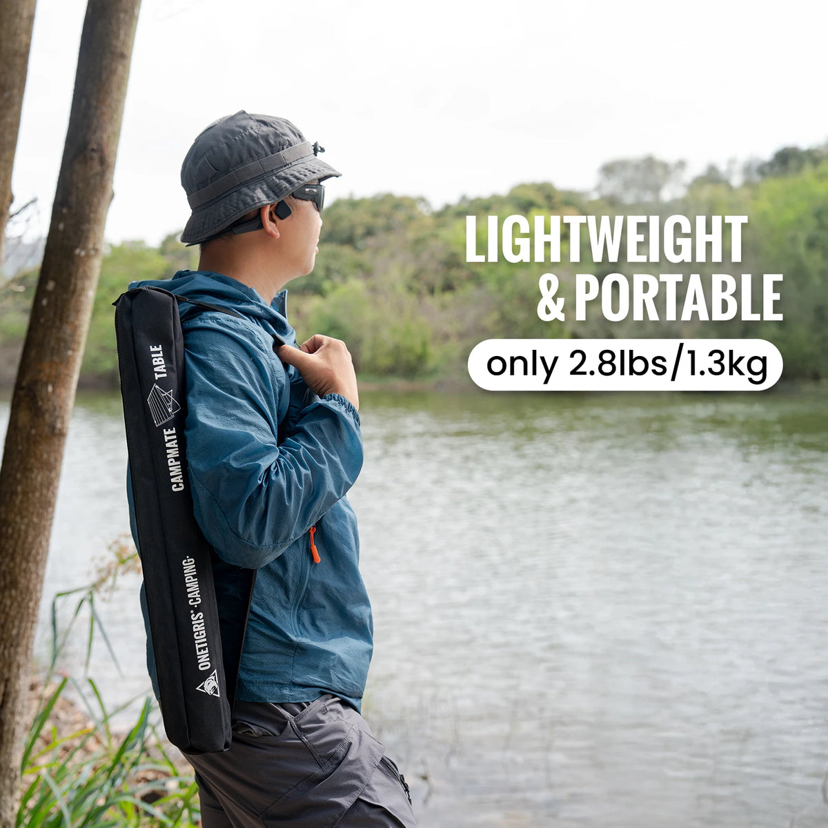 OneTigris Lightweight Foldable Camping Table Portable