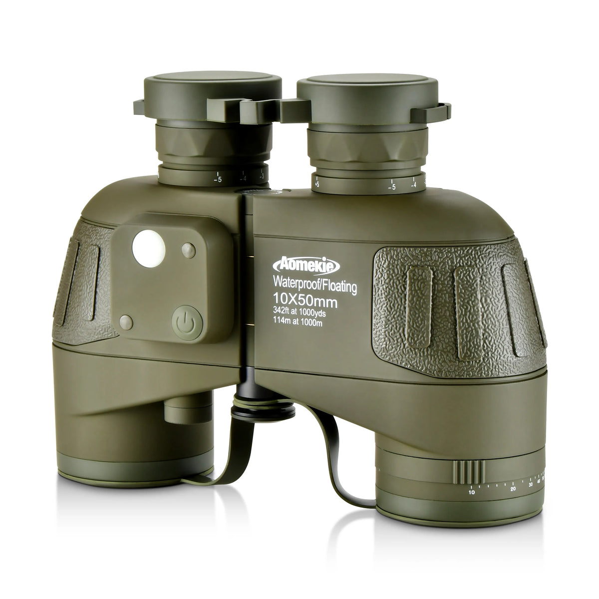 HD Marine Binoculars With Rangefinder Compass Waterproof For Outdoors