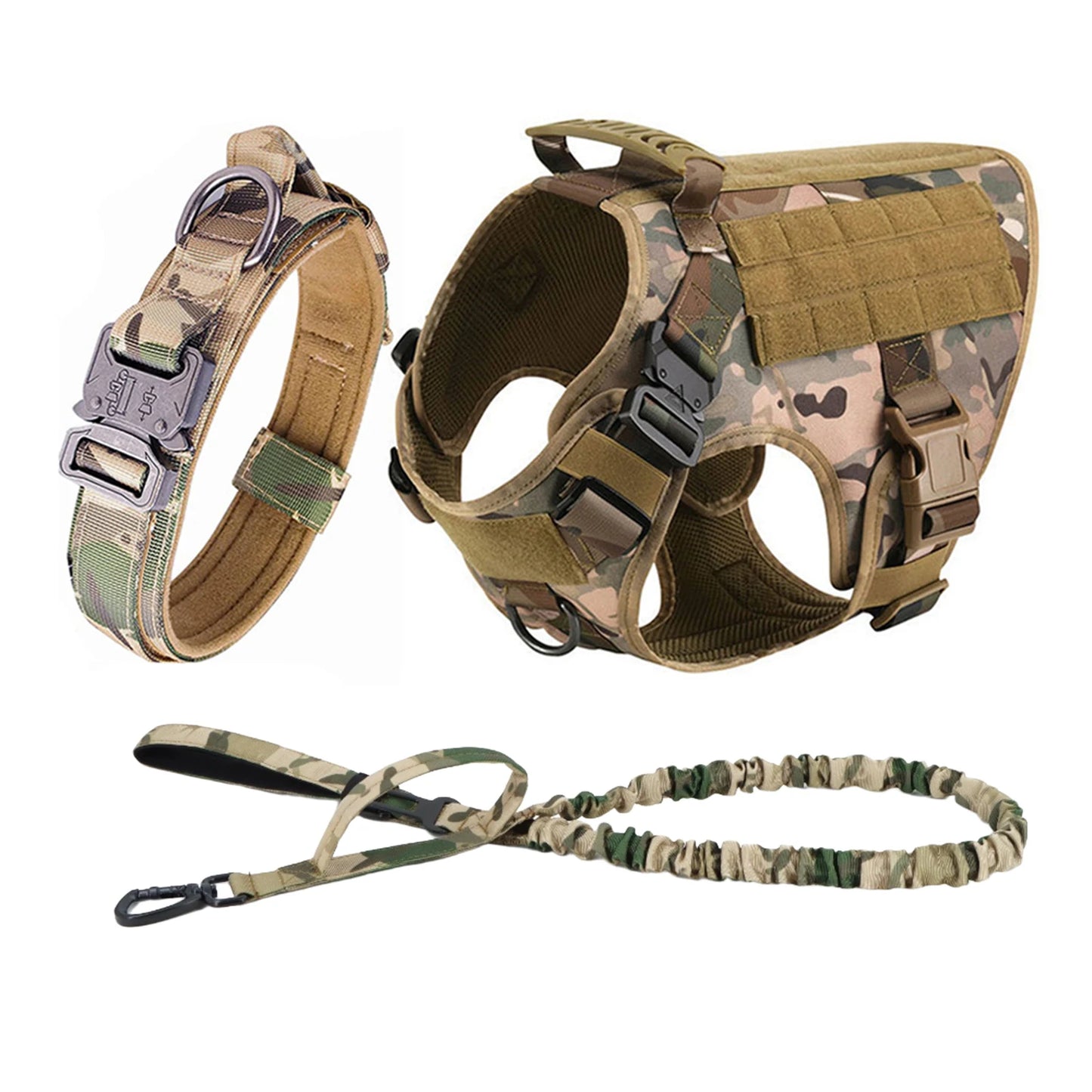PETRAVELCN Tactical Dog Harness Vest for Training and Walking