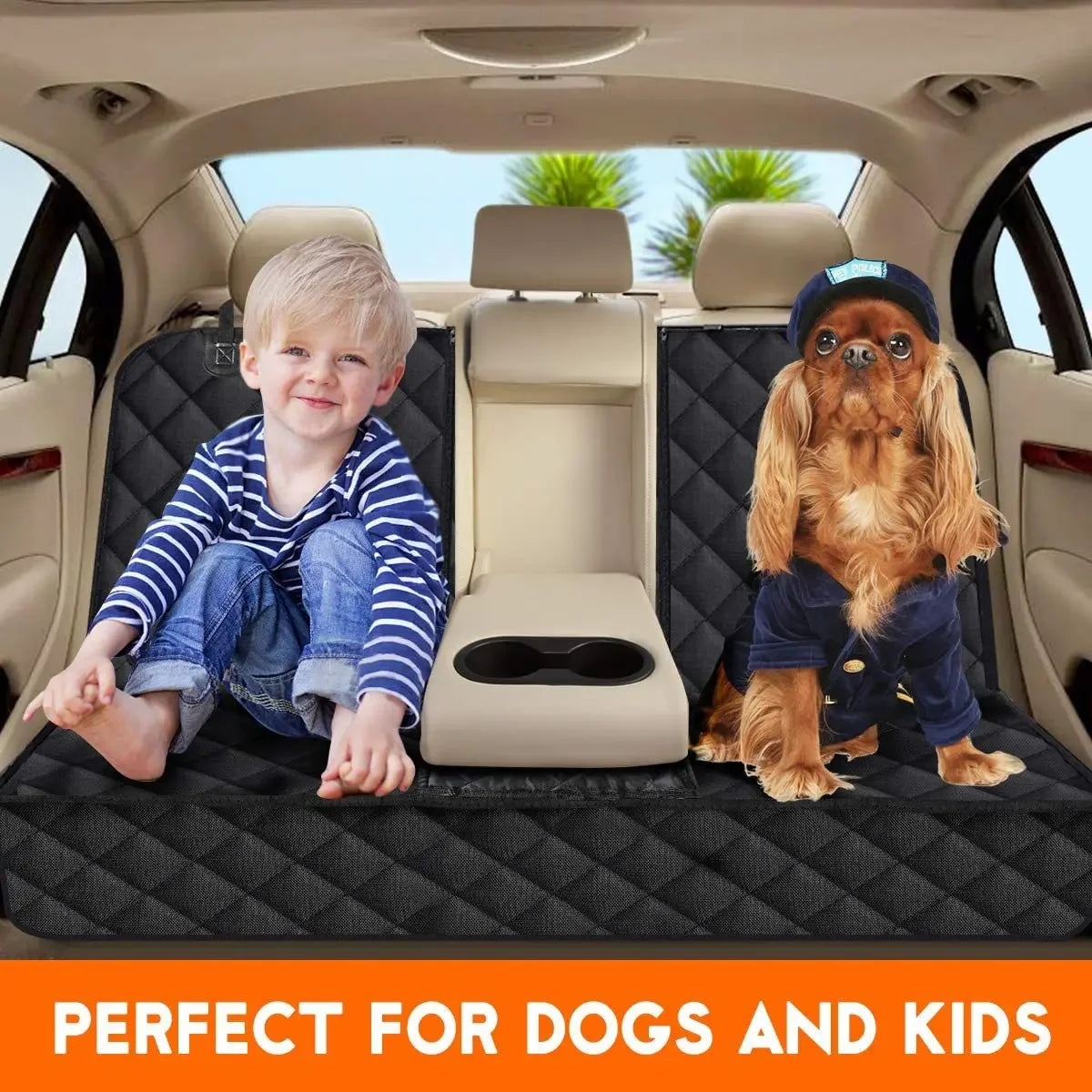 Dog Car Rear Seat Cover Hammock Waterproof Pet Travel Mat