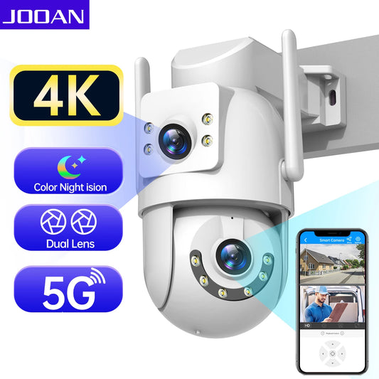 JOOAN 4K 8MP WiFi PTZ Outdoor Camera With AI Tracking