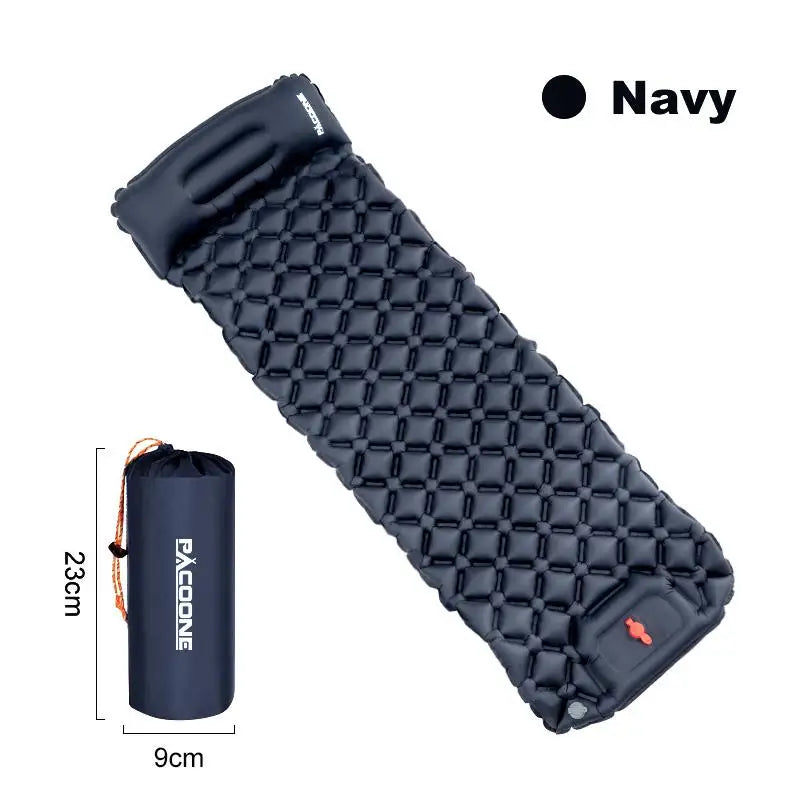 Ultralight Camping Sleeping Pad With Pillows Built In Inflator Pump