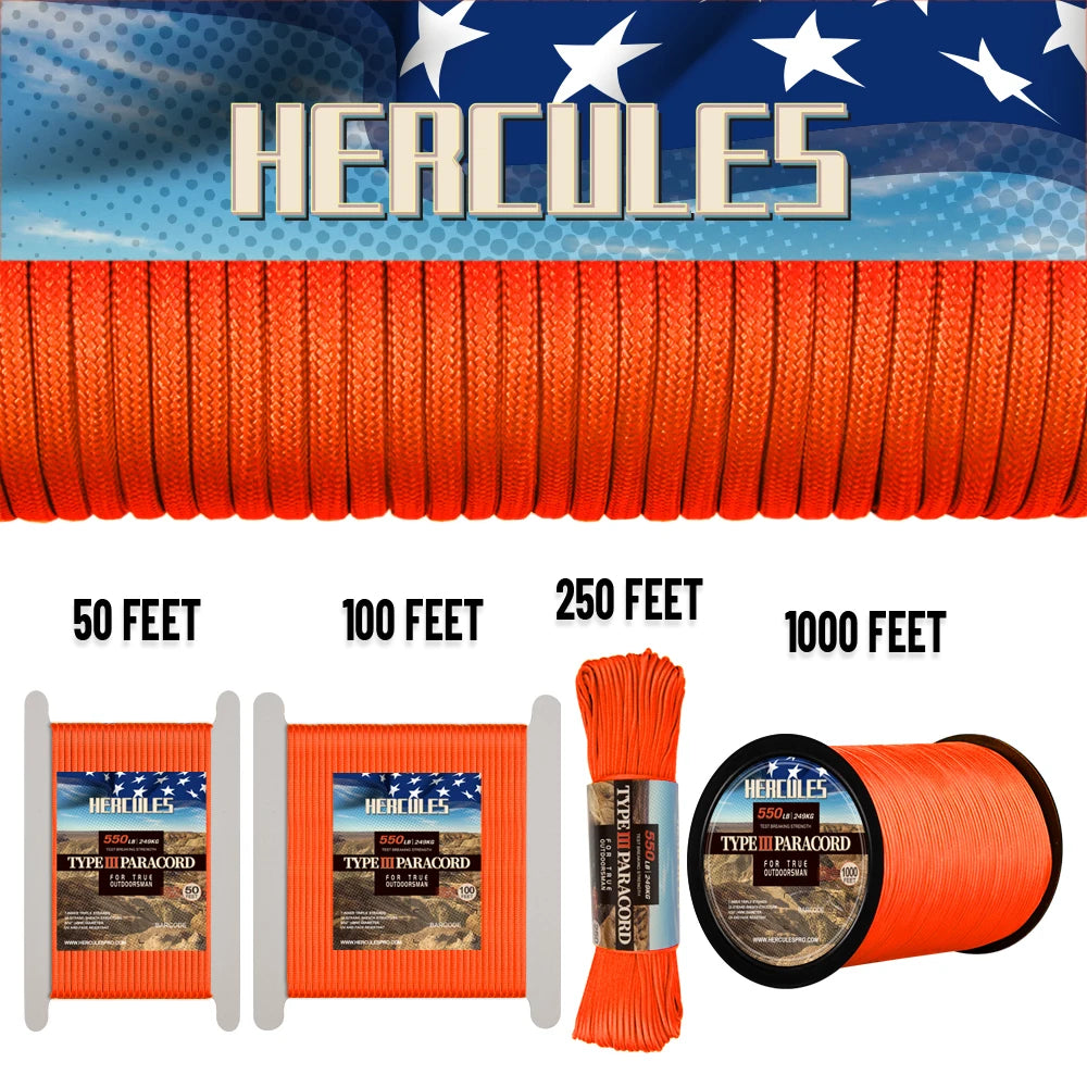 Paracord Survival Rope With Seven Inner Strands For Camping