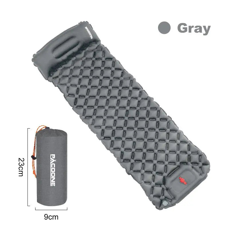 Ultralight Camping Sleeping Pad With Pillows Built In Inflator Pump