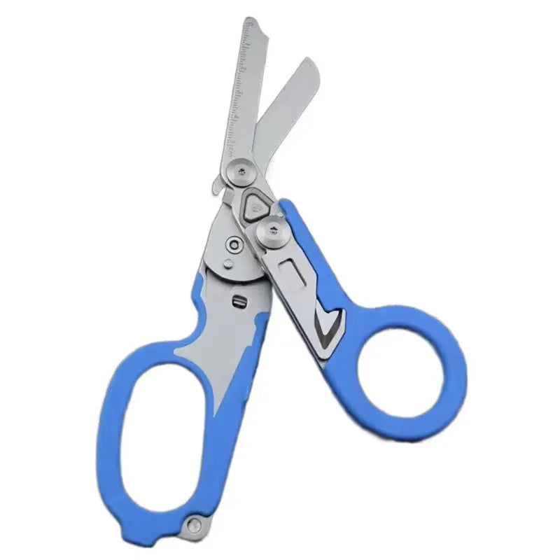Tactical Folding Scissors First Aid Outdoor Survival Multi Tool