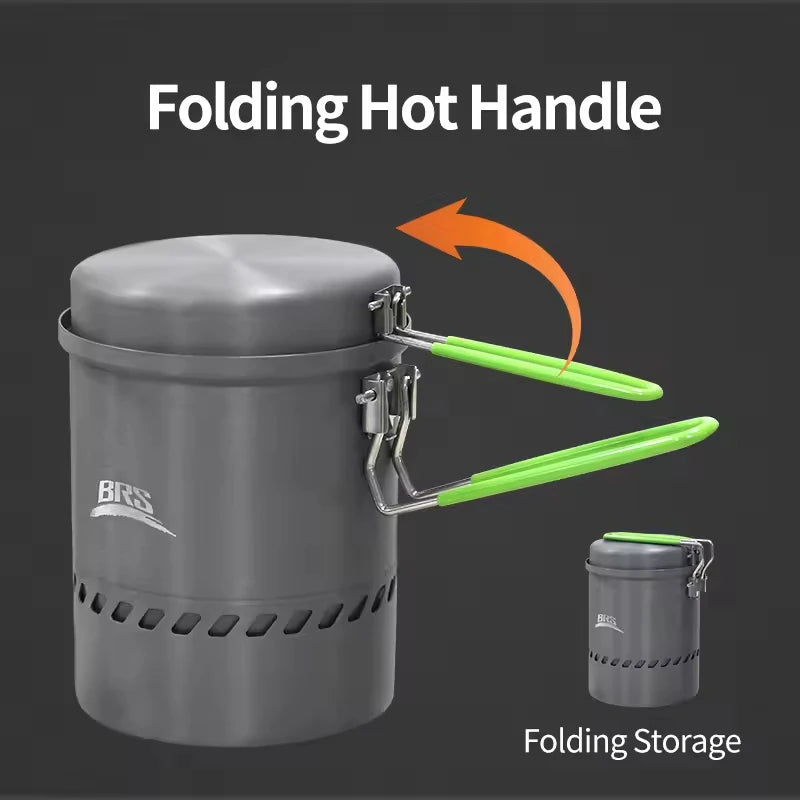 NONE High Efficiency Heat Exchanger Pot Ultralight Camping Stove
