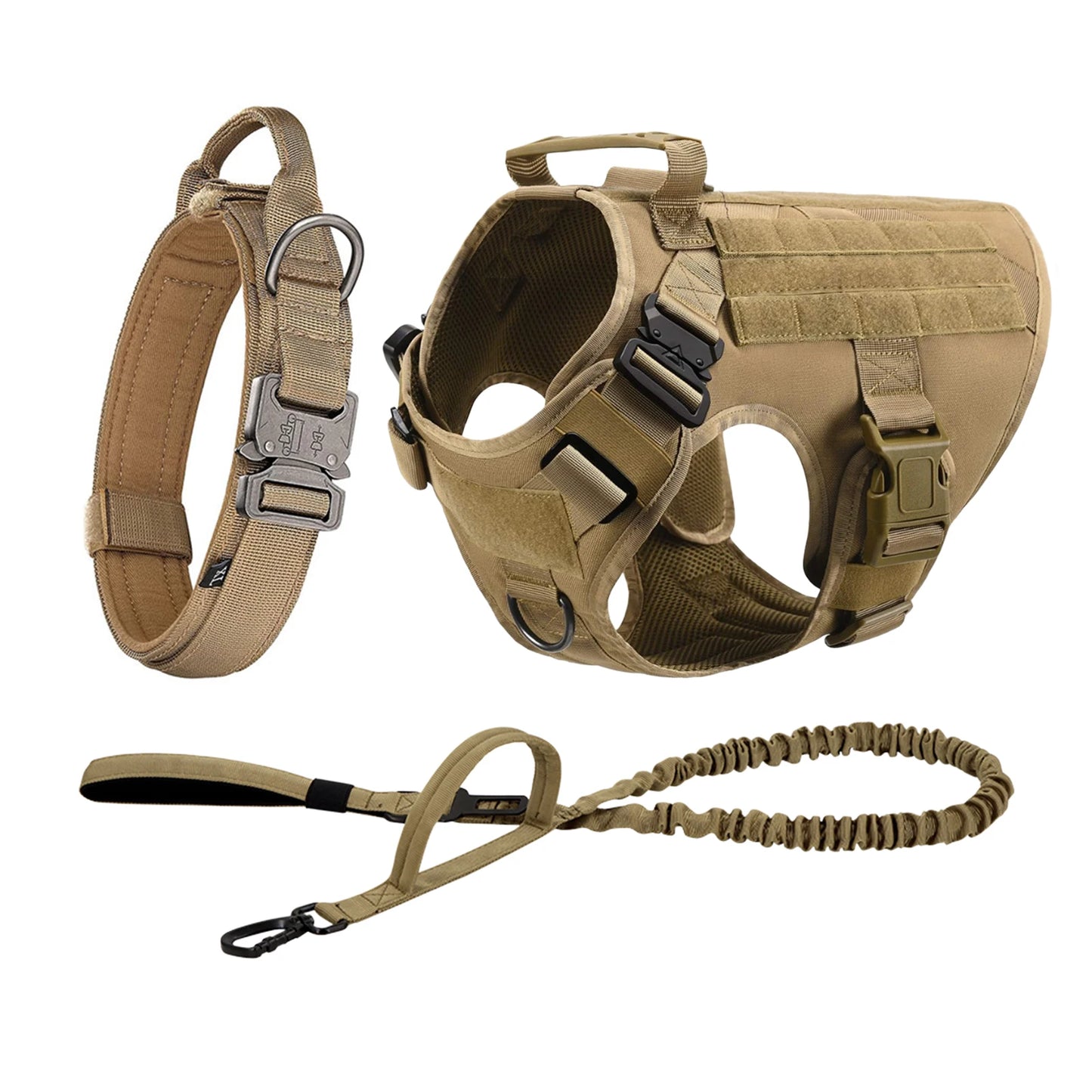 PETRAVELCN Tactical Dog Harness Vest for Training and Walking