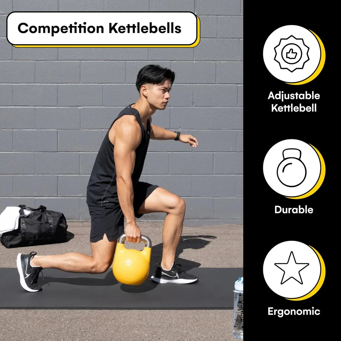 Competition Kettlebells Set For Strength Training Home Gym