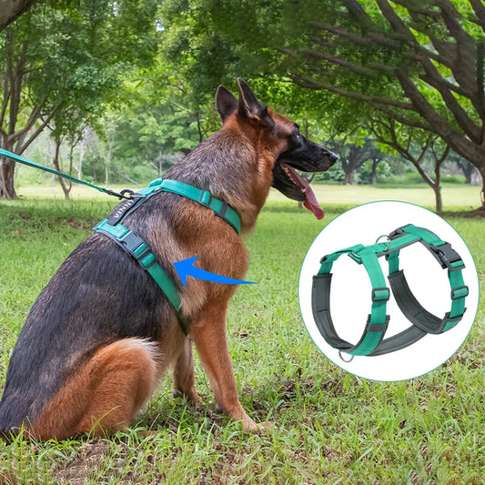 MeowVista Comfortable Adjustable H Shaped Dog Harness Reflective No Pull