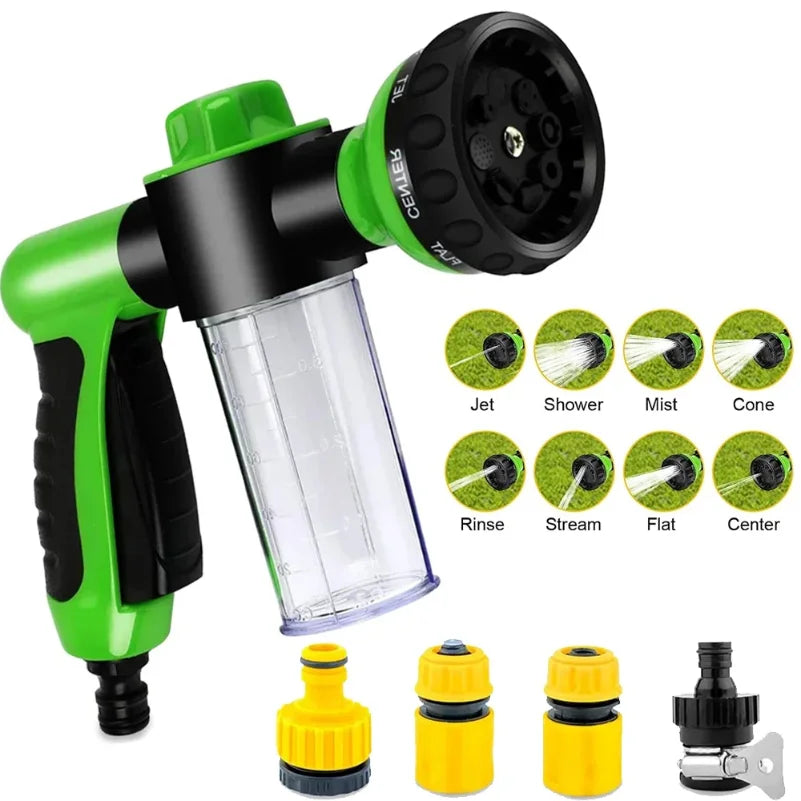 Dog Shower Sprayer 8 In 1 Pet Bath High Pressure Hose Nozzle