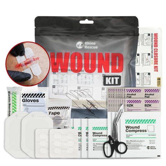 Rhino Rescue Emergency Wound Closure Strip Kit Laceration Repair