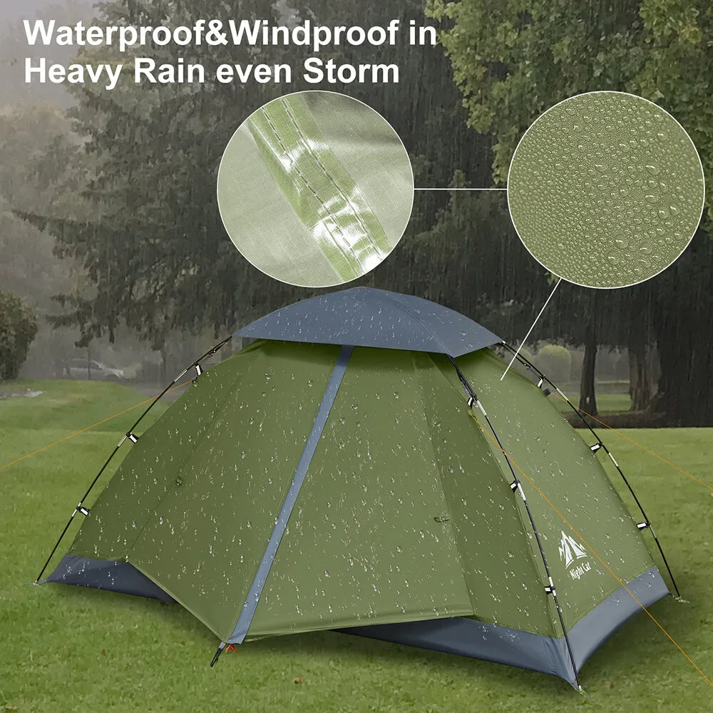 Night Cat Backpacking Tent Easy Clip Setup Heavy Rainproof