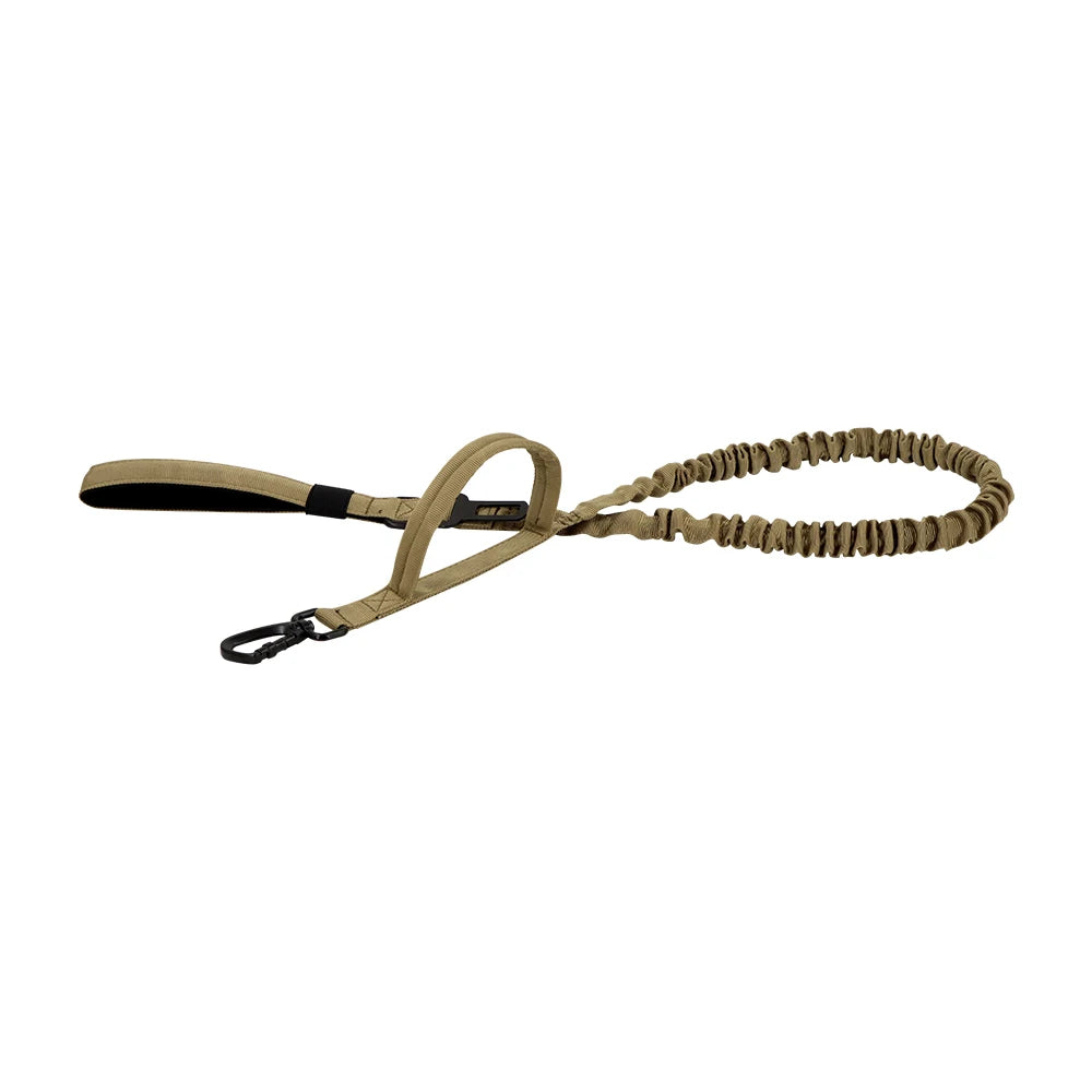 PETRAVELCN Military Dog Leash With Quick Release Elastic Rope And Dual Handles