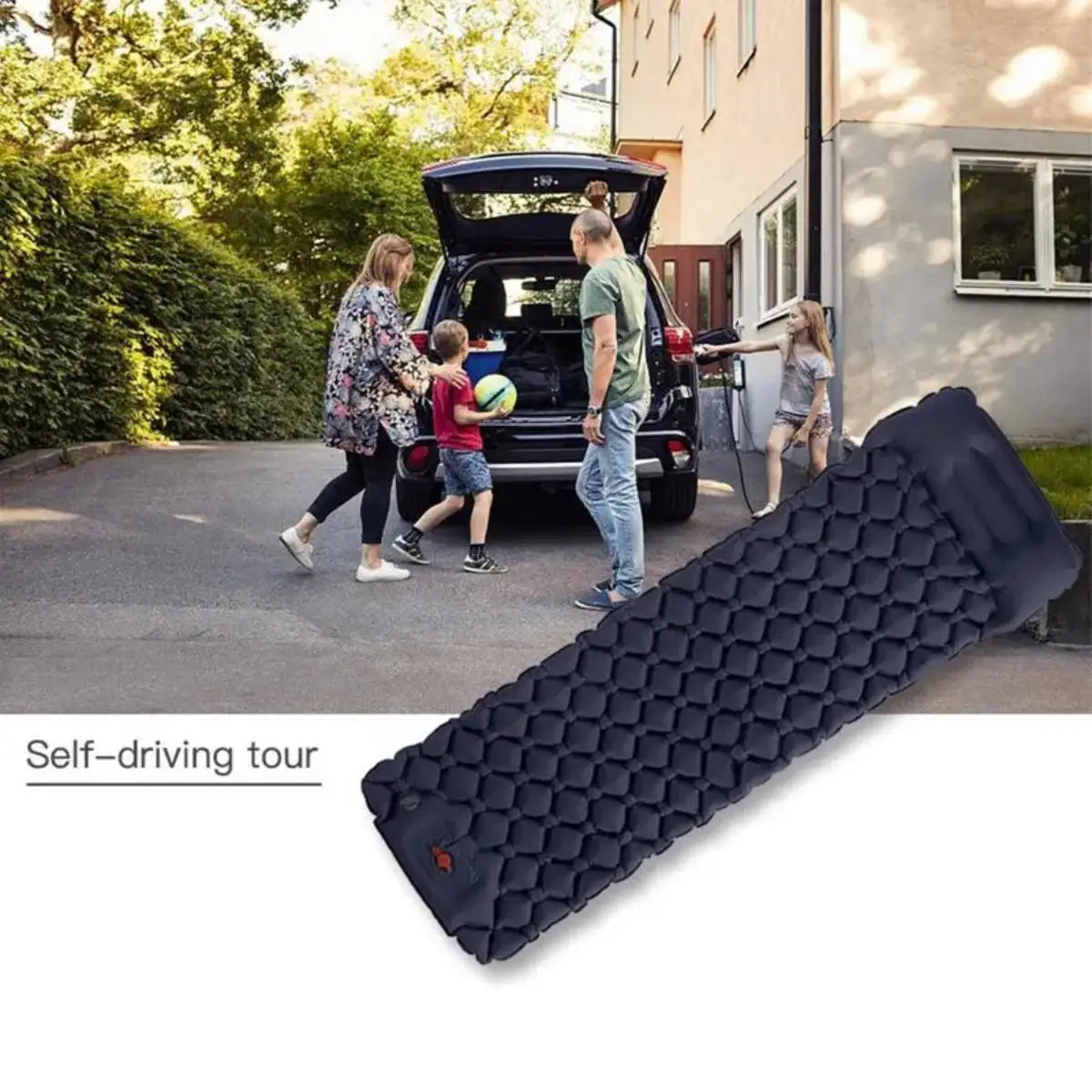 Ultralight Camping Sleeping Pad With Pillows Built In Inflator Pump