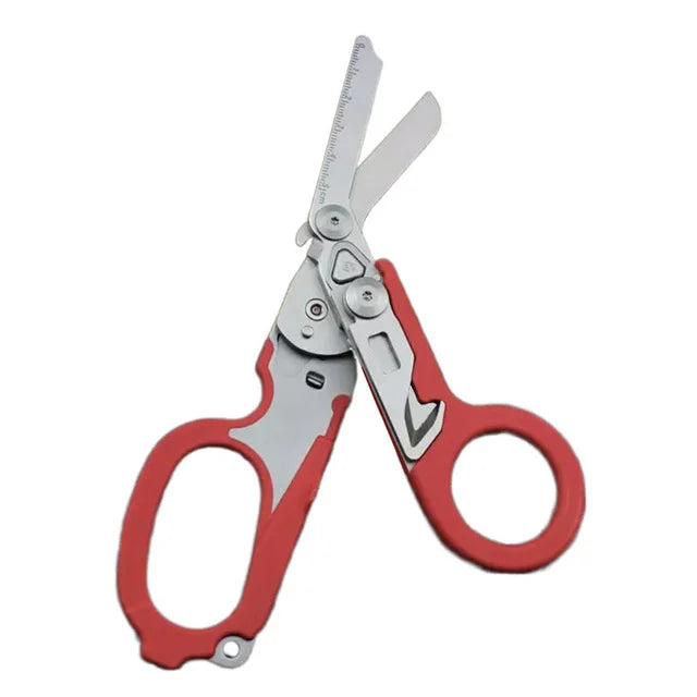 Tactical Folding Scissors First Aid Outdoor Survival Multi Tool