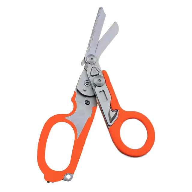 Tactical Folding Scissors First Aid Outdoor Survival Multi Tool