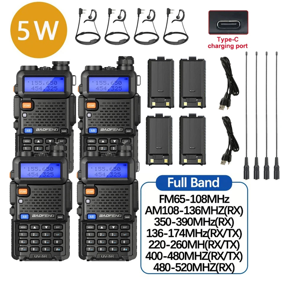 Baofeng UV5R Tri Power Walkie Talkie Dual Band
