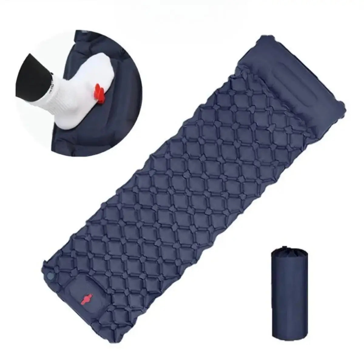 Ultralight Camping Sleeping Pad With Pillows Built In Inflator Pump