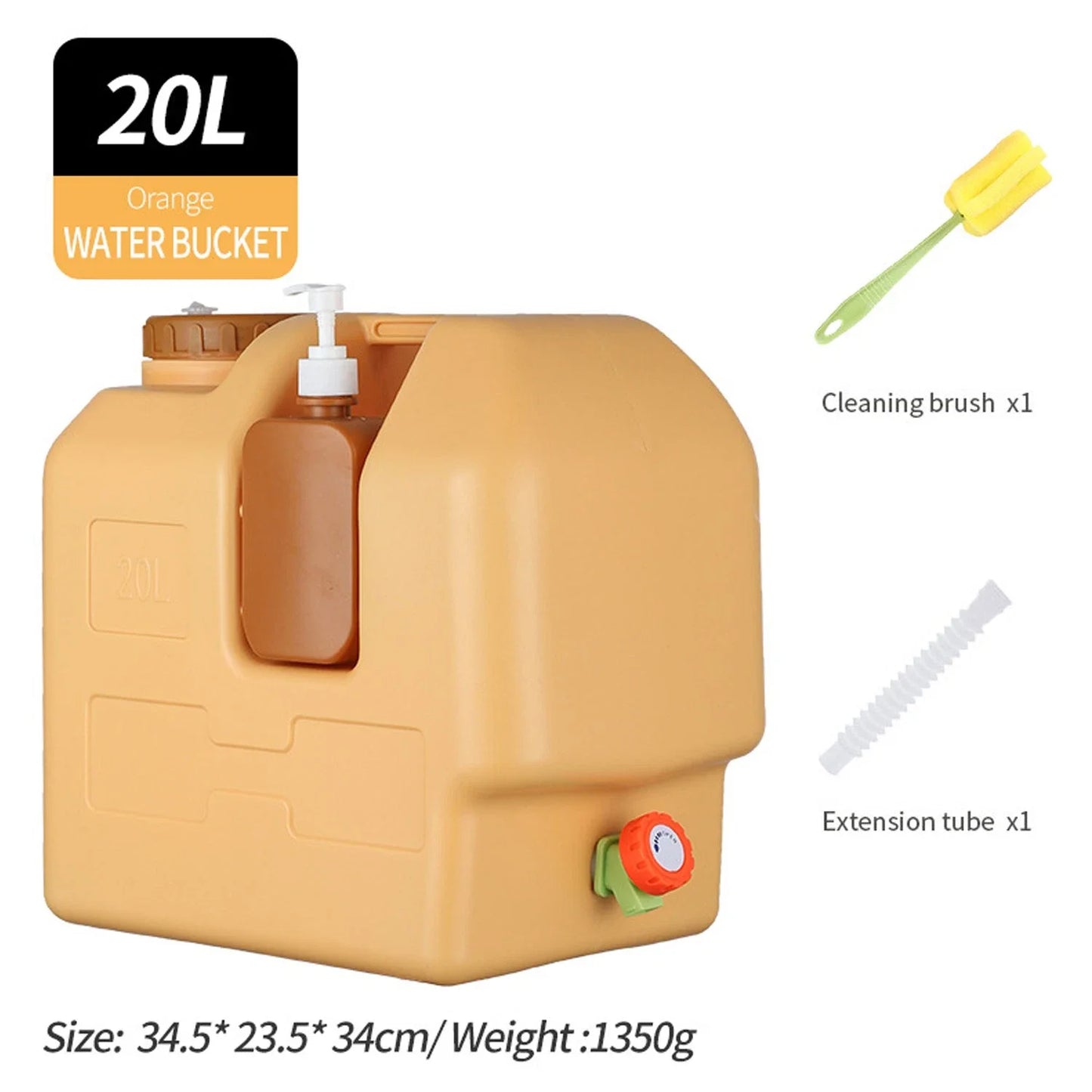 Emergency Portable Camping Water Storage Jug With Spigot