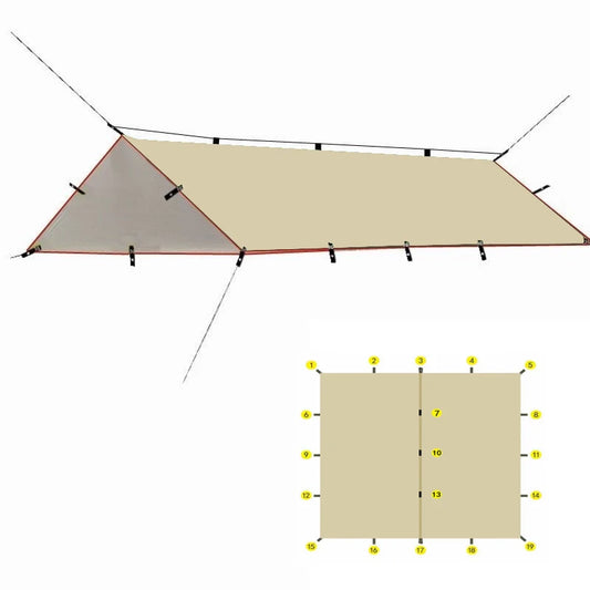 DIY Waterproof Canvas Shelter Rainfly For Backpacking And Hiking