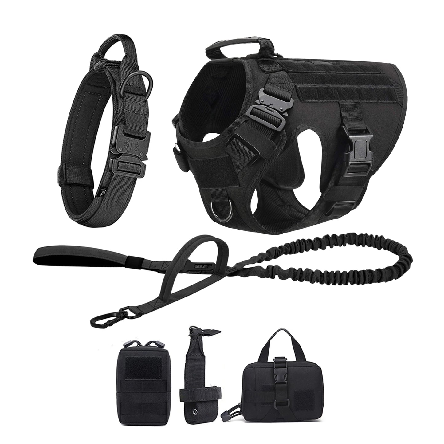 PETRAVELCN Tactical Dog Harness Vest for Training and Walking
