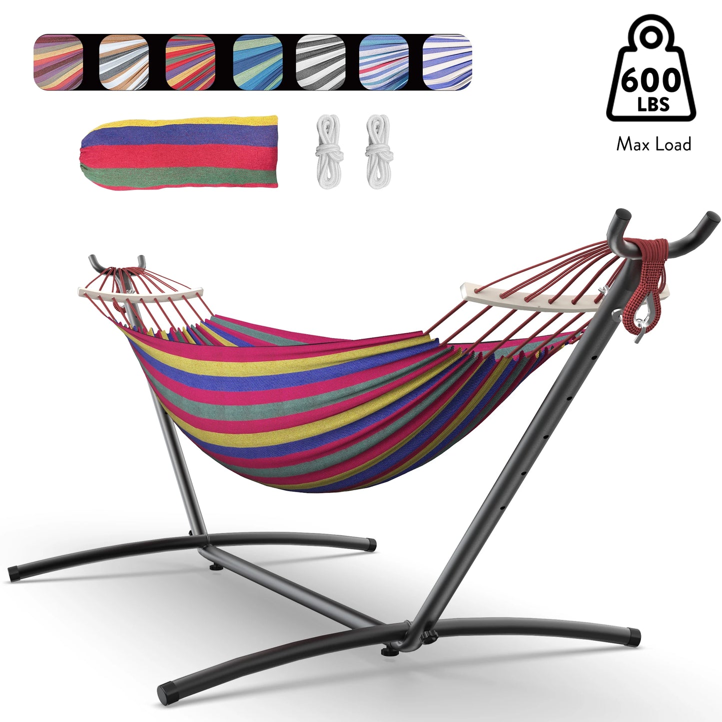 Gyroor Adjustable Stand Hammock With 600 Pound Capacity And Bag