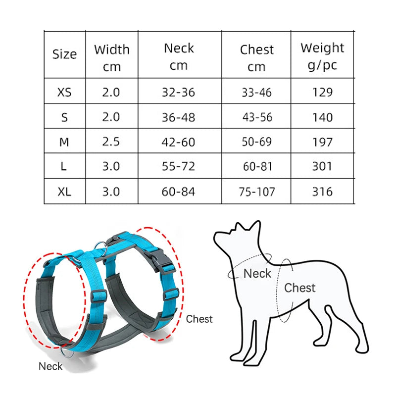 MeowVista Comfortable Adjustable H Shaped Dog Harness Reflective No Pull