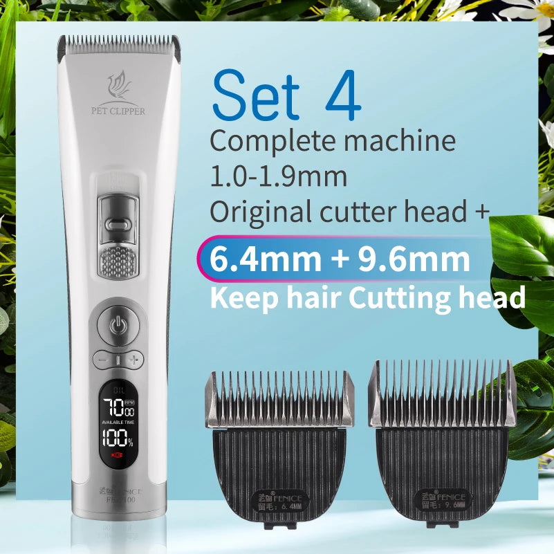 Fenice Cordless Pet Clipper For Dogs Hair Trimmer Grooming