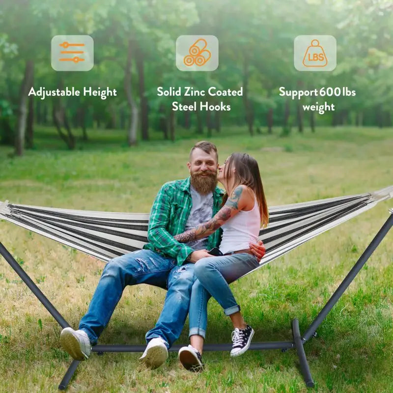 Gyroor Adjustable Stand Hammock With 600 Pound Capacity And Bag
