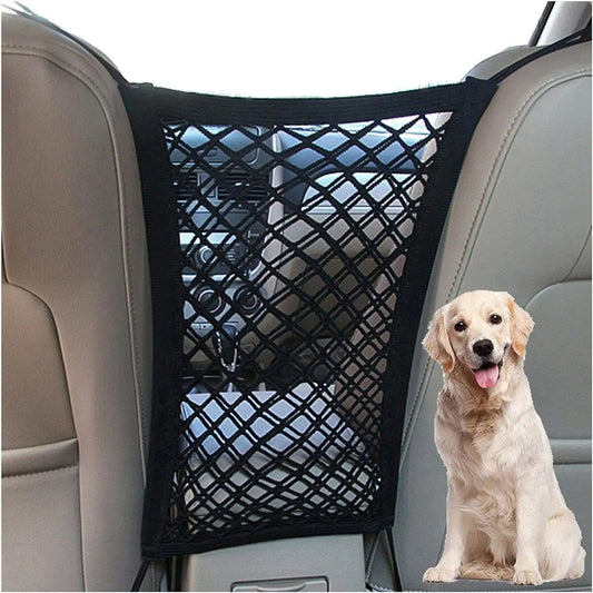 Pet Car Barrier With Automatic Safety Mesh For Back Seat