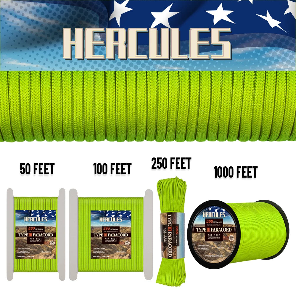 Paracord Survival Rope With Seven Inner Strands For Camping
