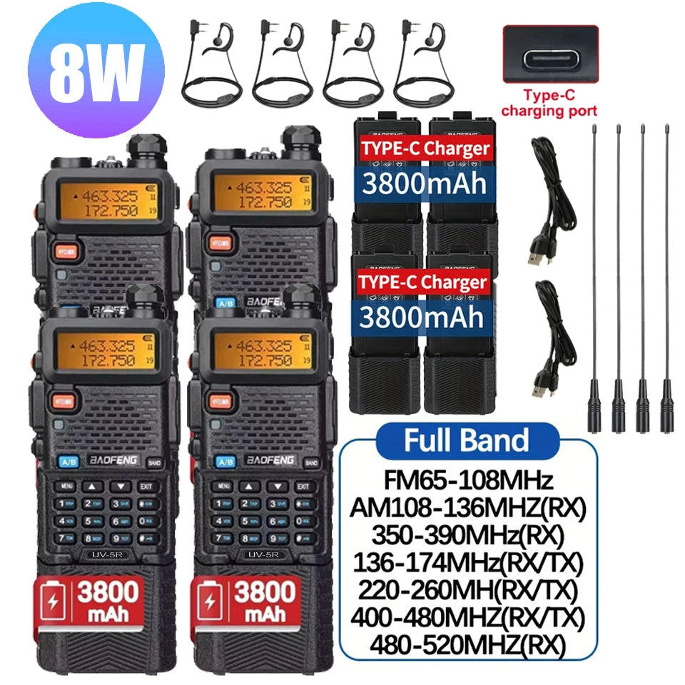 Baofeng UV5R Tri Power Walkie Talkie Dual Band