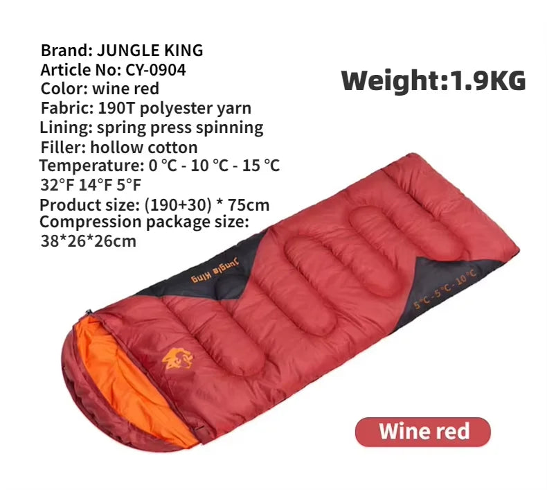 Mountainhiker Ultralight Waterproof Four Season Envelope Sleeping Bag