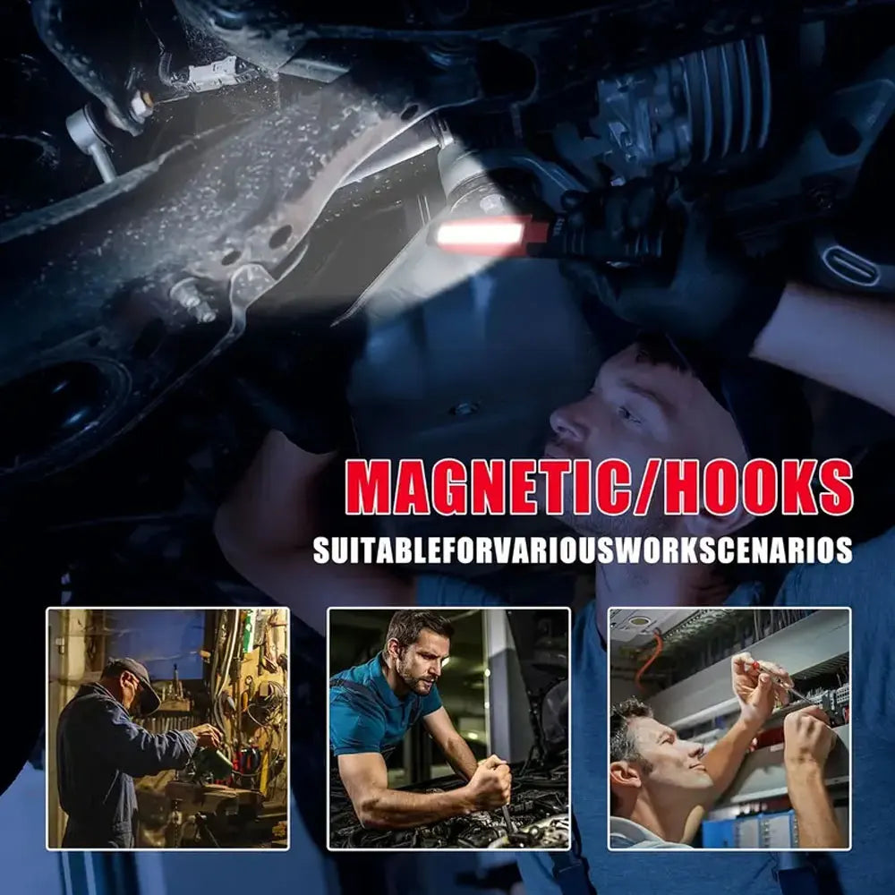 VASTFIRE Magnetic Rechargeable Underhood Work Light For Car Repair