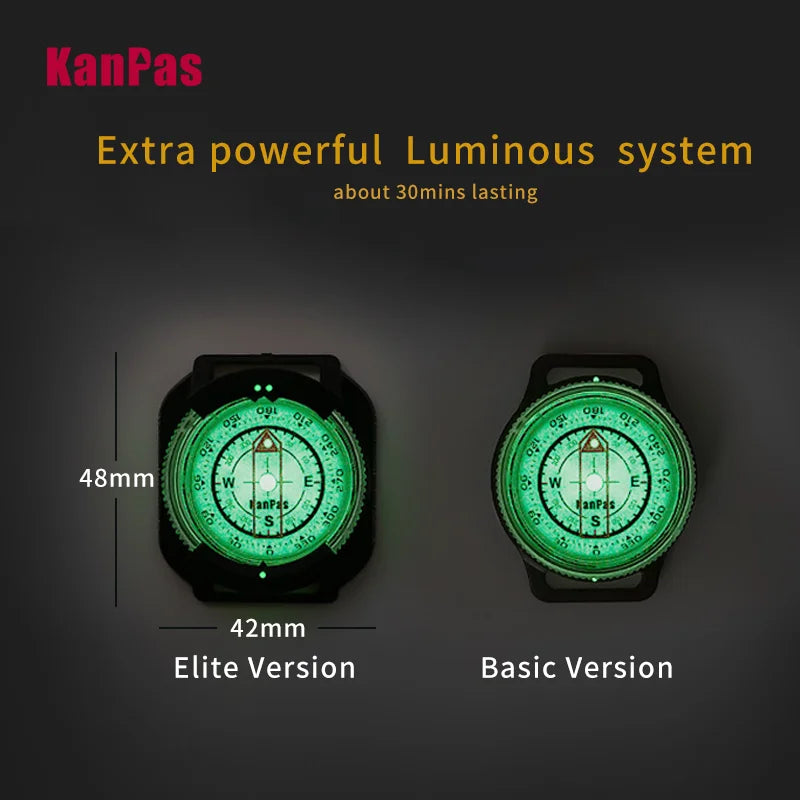 KANPAS Wristband Sighting Compass Waterproof Lightweight For Outdoors