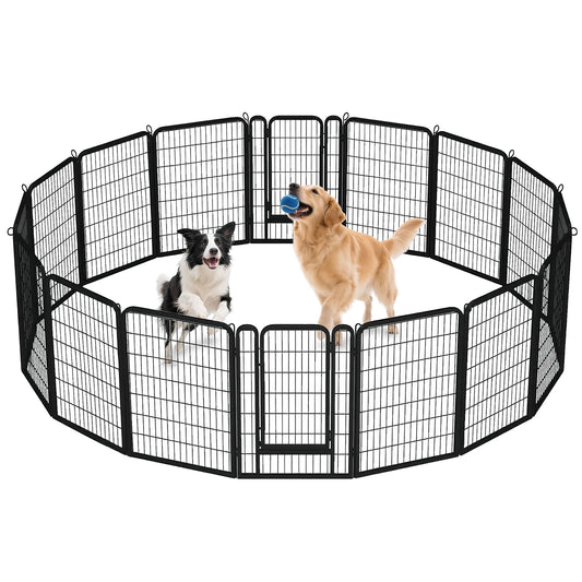 Industrial Grade Collapsible Canine Playpen Door Indoor Outdoor Weatherproof Fence