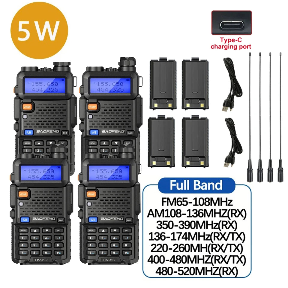 Baofeng UV5R Tri Power Walkie Talkie Dual Band
