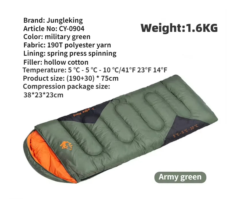 Mountainhiker Ultralight Waterproof Four Season Envelope Sleeping Bag