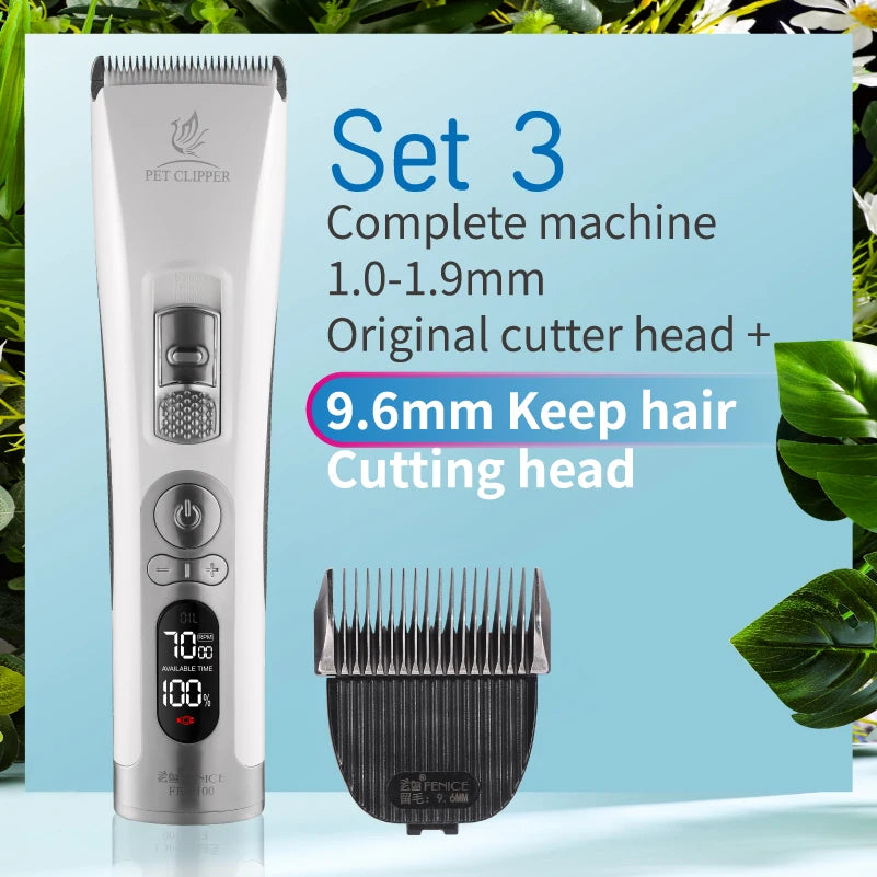 Fenice Cordless Pet Clipper For Dogs Hair Trimmer Grooming
