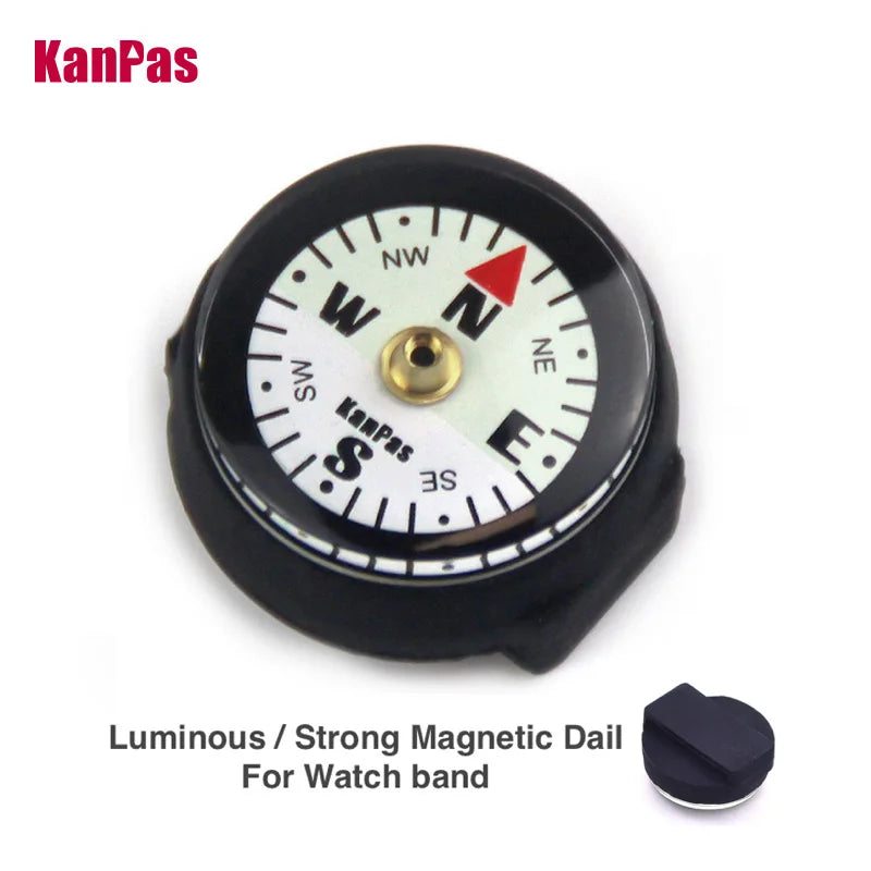 KANPAS Luminous Wrist Band Compass For Hiking And Outdoors