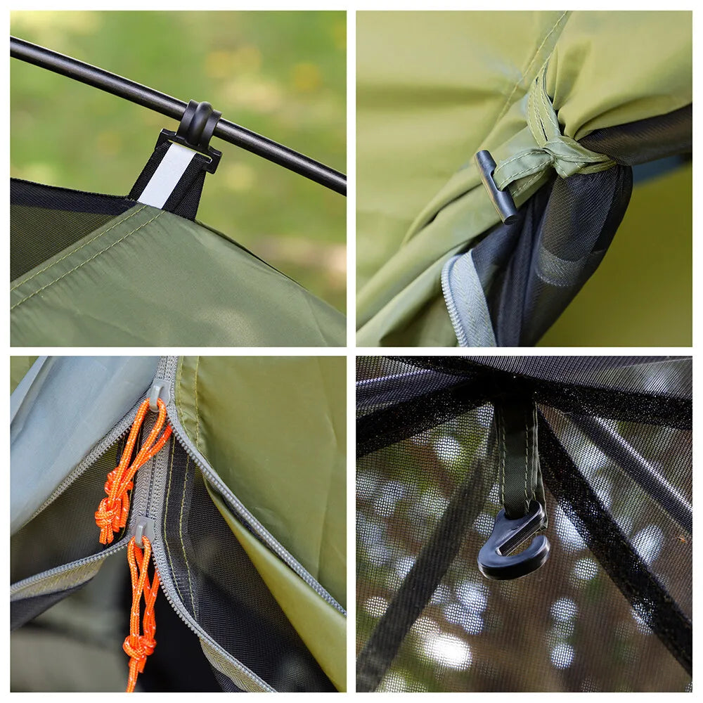 Night Cat Backpacking Tent Easy Clip Setup Heavy Rainproof