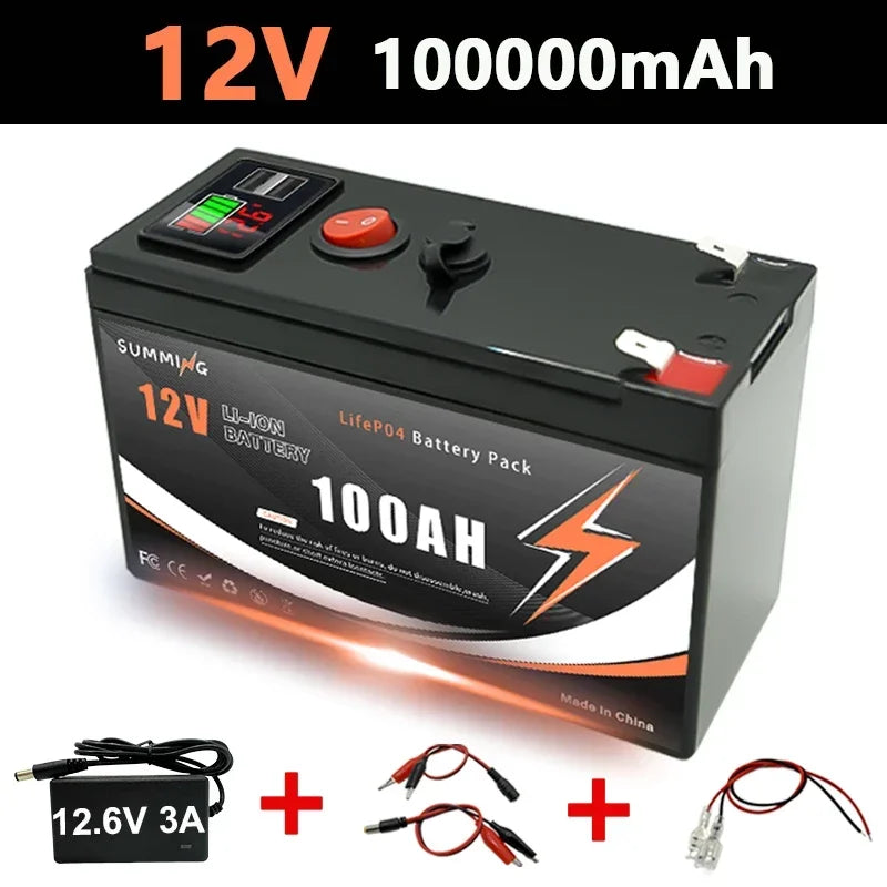 SUMMING 12V 150Ah LiFePO4 Deep Cycle Battery for Solar Power
