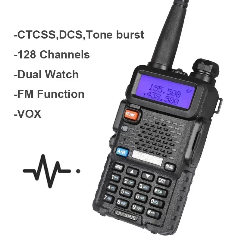Baofeng UV5R Tri Power Walkie Talkie Dual Band