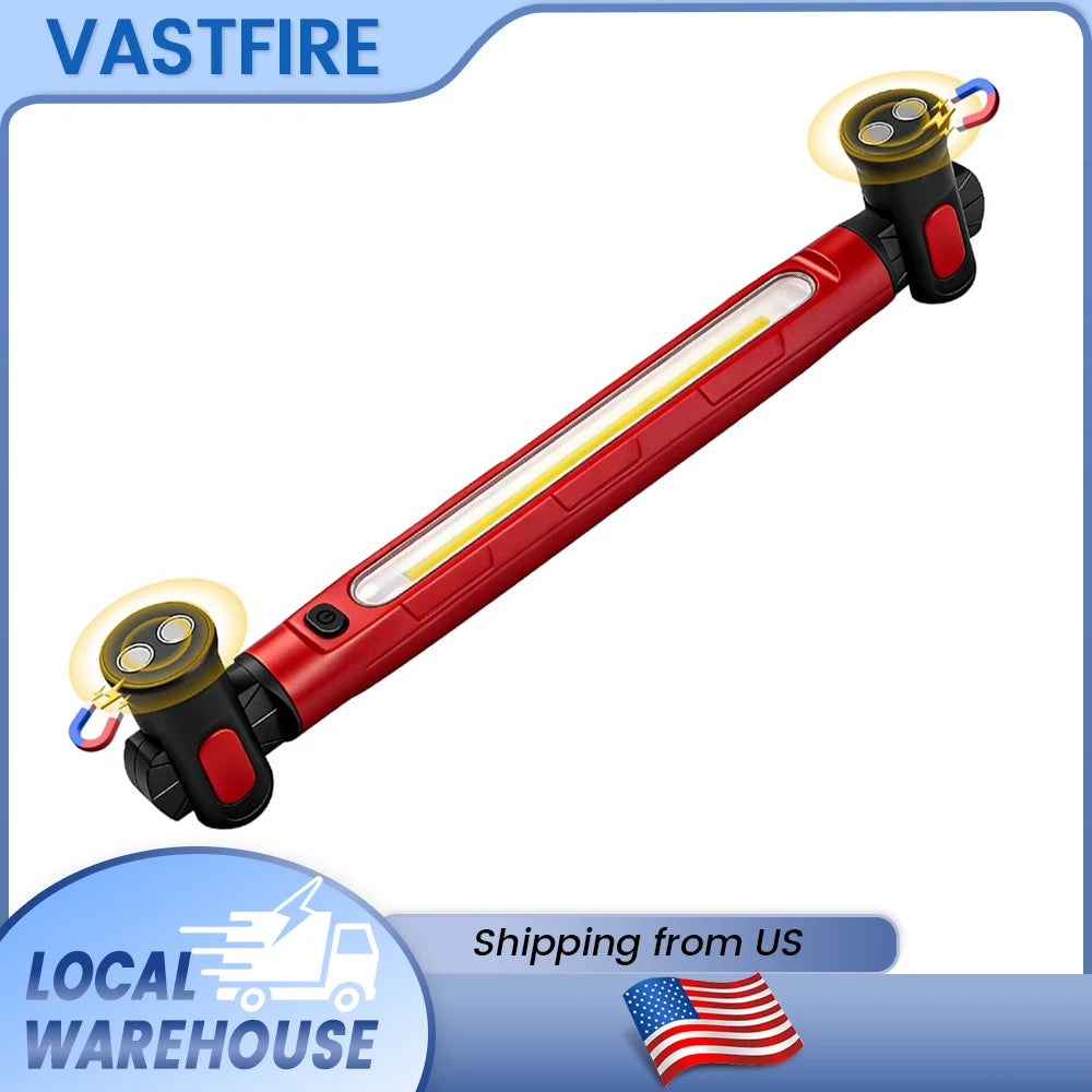 VASTFIRE Magnetic Rechargeable Underhood Work Light For Car Repair