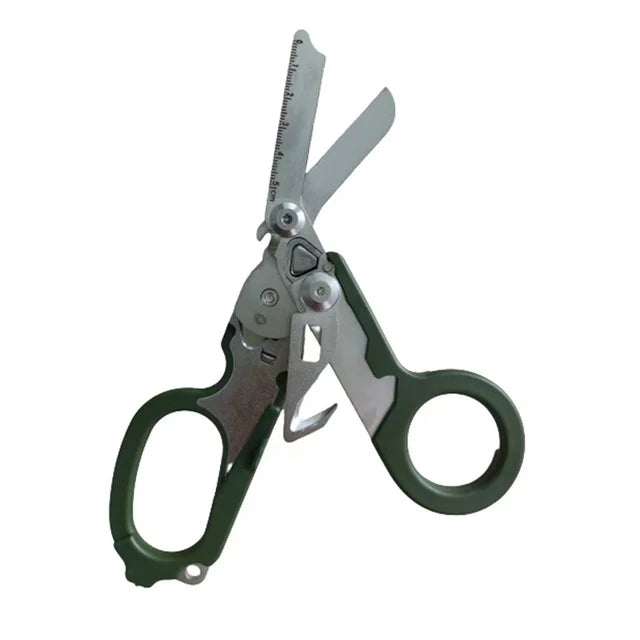 Tactical Folding Scissors First Aid Outdoor Survival Multi Tool