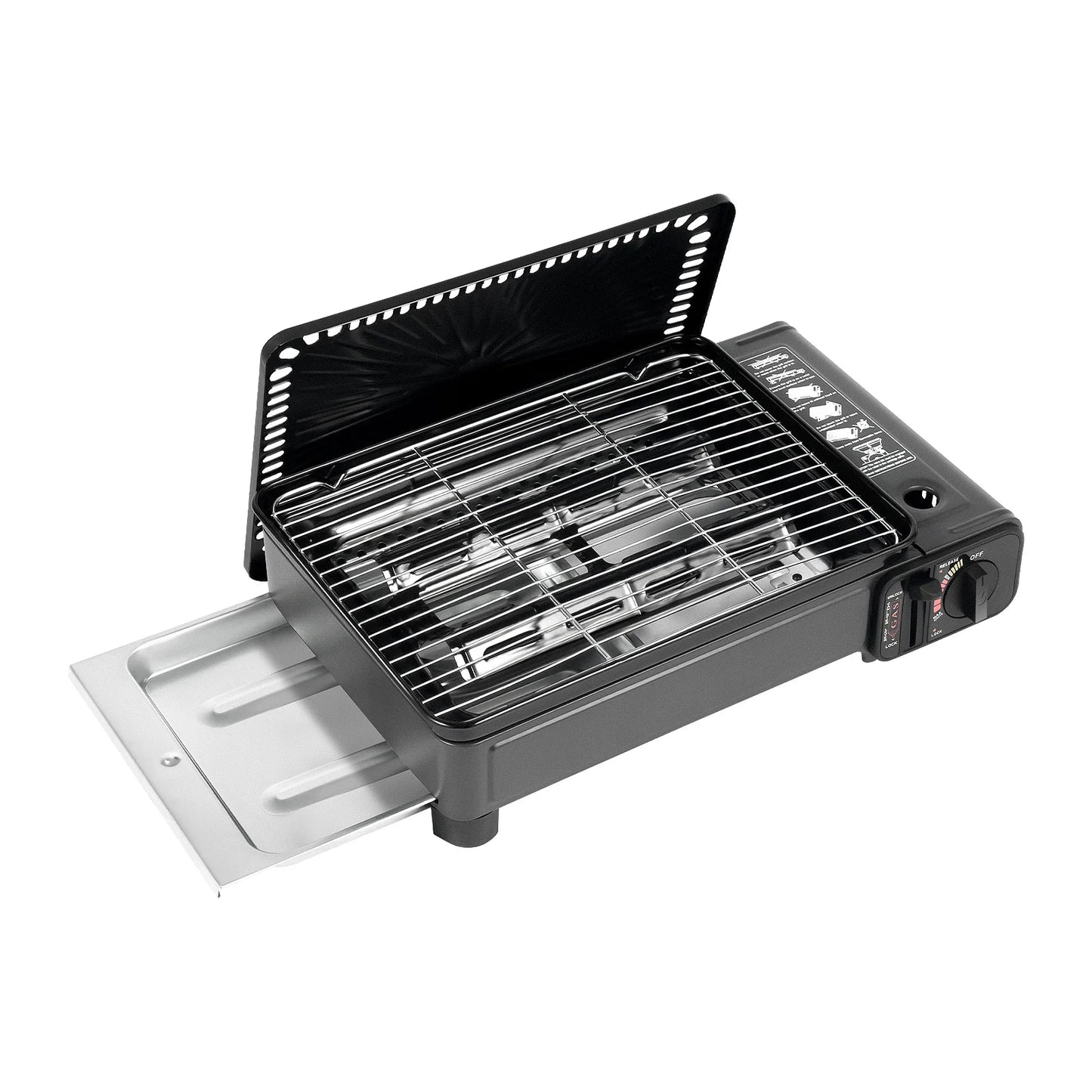 Portable Butane Grill Stove With Grilling Net 1 Burner