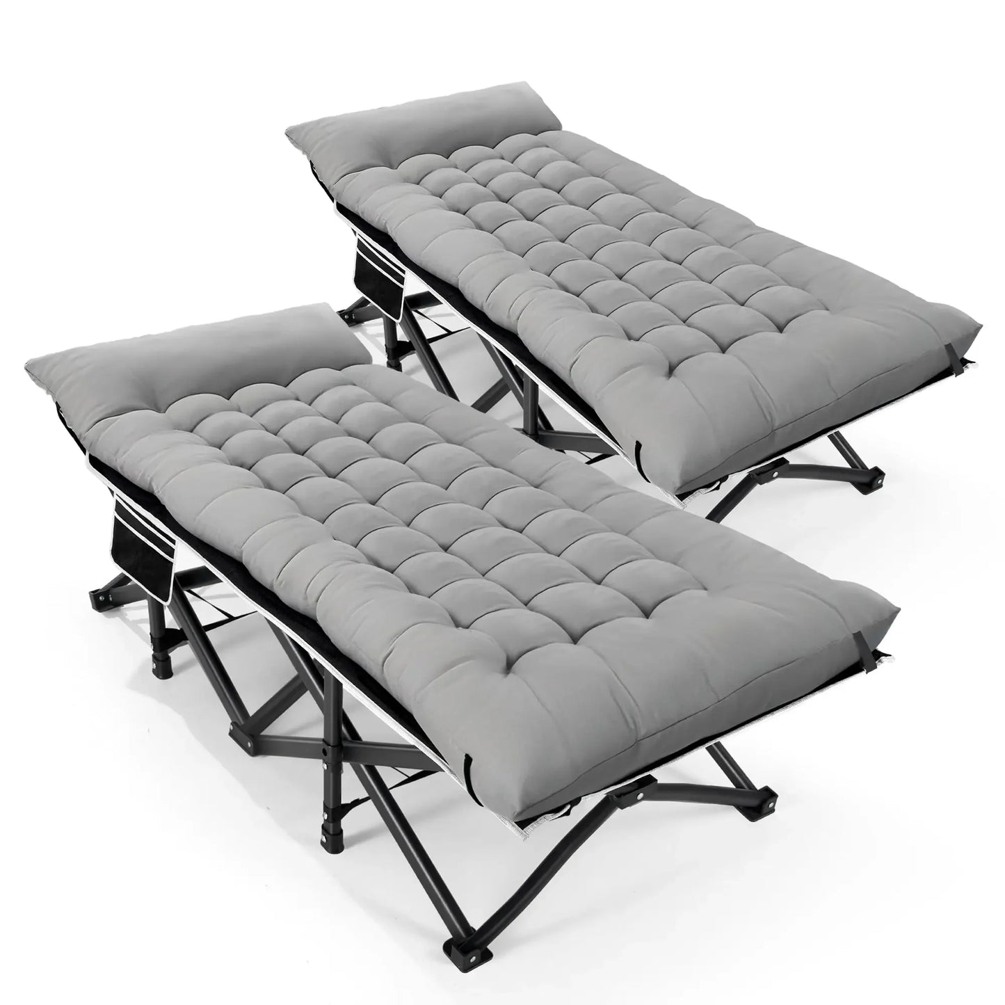 Camping Cot With Mattress For Adults Holds Up To 602 Lbs